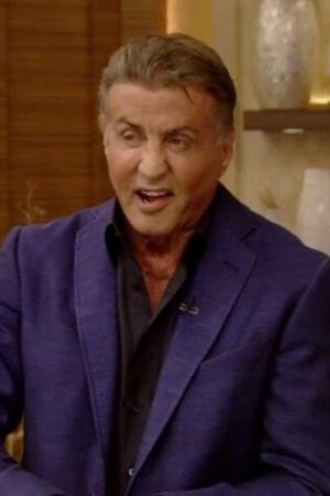 Sylvester Stallone Tv Series The Family Stallone 2023 Purple Blazer.