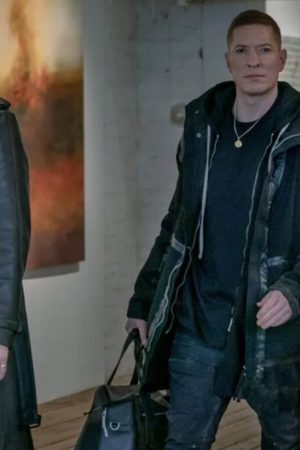 Tommy Egan Tv Series Power Book Iv Force Joseph Sikora Black Cotton Coat With Hood.