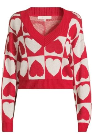 Valentines Day Red and White Sweater