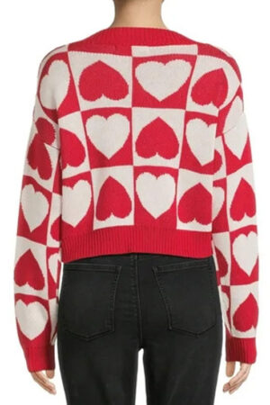 Valentines Day Sale Red and White Sweater