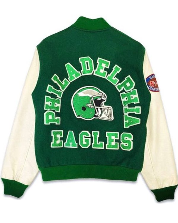 80’s-Philadelphia-Eagles-Varsity-Green-and-White-Jacket