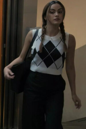 Ana Film Upgraded 2024 Camila Mendes Argyle Sweater Vest