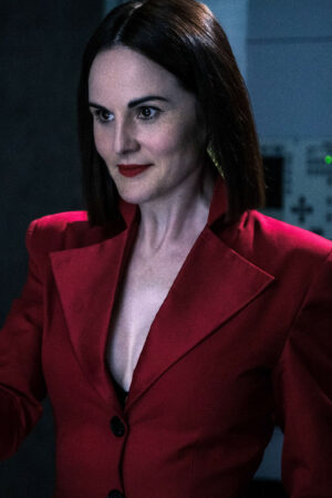 boy-kills-world-2024-michelle-dockery-red-blazer