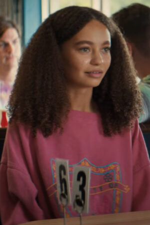 Doris Film Suncoast 2024 Nico Parker Pink Sweatshirt