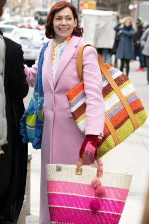 Elsbeth-Carrie-Preston-Pink-coat