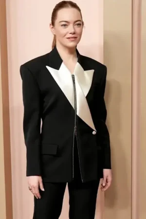 Emma Stone The Annual Oscars Nominees Luncheon 2024 Black Blazer