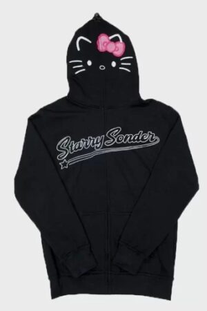 Hello-Kitty-Full-Zip-Up-Black-Ho