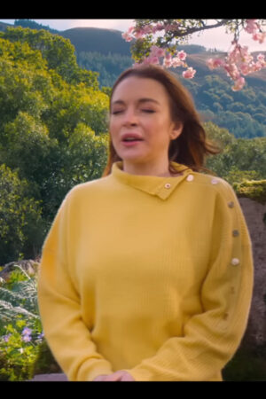 Irish Wish Lindsay Lohan Yellow Sweater