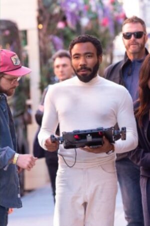 John Smith Tv Series Mr. & Mrs. Smith 2024 Donald Glover White Turtleneck Sweater.