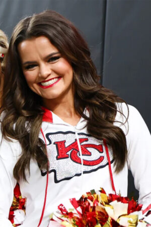 Kansas City Chiefs White Cheerleaders Hoodie.