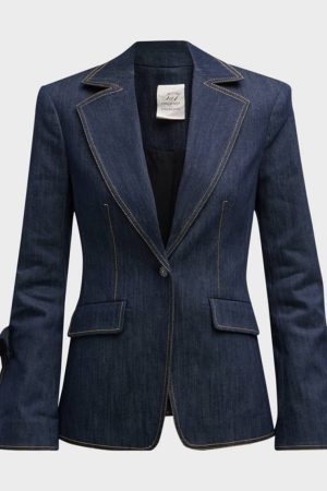 Mariana Adams Foster Tv Series Good Trouble S05 Cierra Ramirez Denim Blazer.