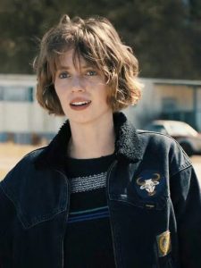 Maya Hawke Stranger Things S04 Robin Buckley Sherpa Jacket.