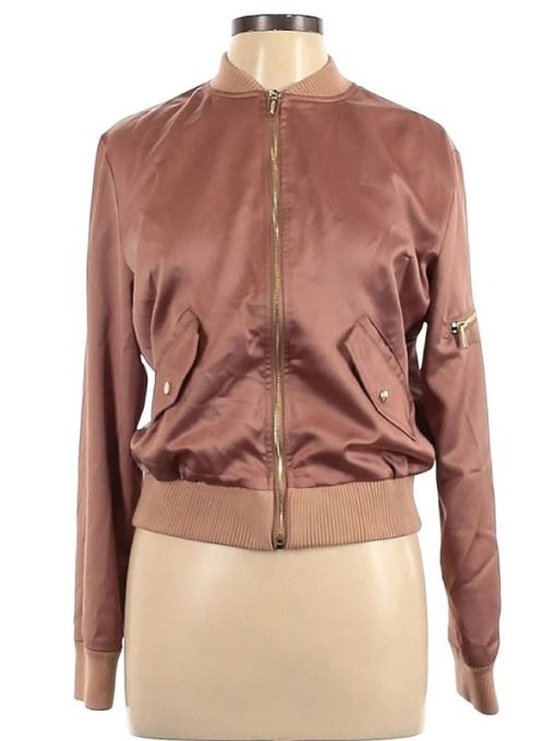 Melissa O’neil Tv Series The Rookie S04 Lucy Chen Pink Bomber Jacket.