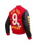 Men's Red Peanuts Snoopy New York Nappers Full-zip Jacket
