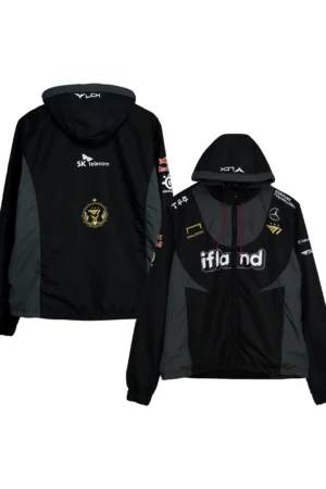 Recreation 2023 T1 Uniform Worlds Black Hooded Spring Jacket