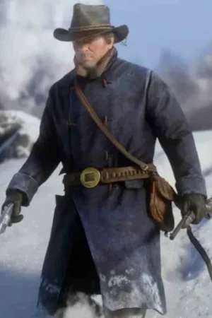 Red Dead Redemption 2 Rdr2 Arthur Morgan Blue Wool Game Coat