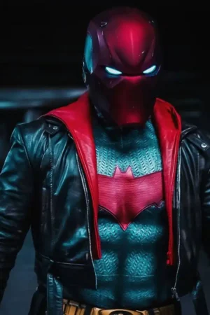 Red-Hood-Black-Leather-Jacket-min