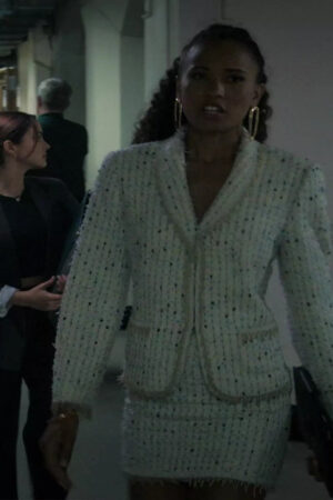 Renee Film Upgraded 2024 Fola Evans-akingbola Tweed Blazer