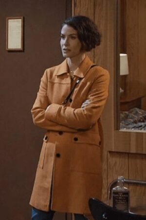 Sarah Horton Days Of Our Lives Tv Series 2023 Linsey Godfrey Orange Coat.