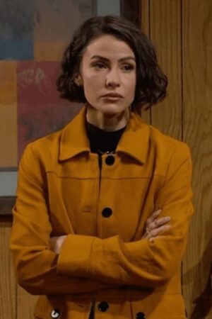 Sarah Horton Days Of Our Lives Tv Series 2023 Linsey Godfrey Orange Coat