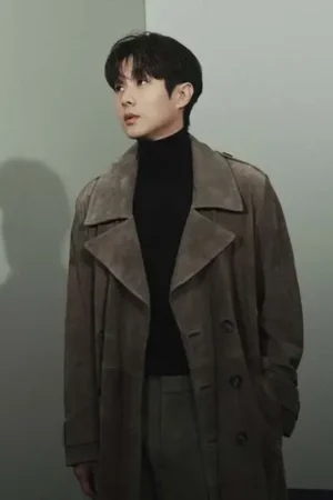 Shop Men And Women A Killer Paradox Lee Tang Suede Trench Coat