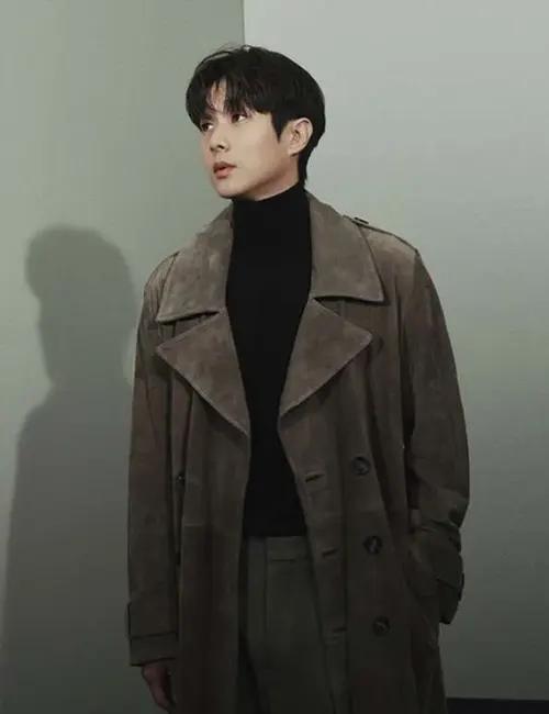 Shop Men And Women A Killer Paradox Lee Tang Suede Trench Coat Shop Men And Women A Killer Paradox Lee Tang Suede Trench Coat