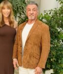 The Family Stallone Sylvester Stallone Brown Suede Blazer.
