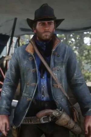 Video Game Red Dead Redemption 2 Pearson Scout Rdr2 Blue Denim Jacket