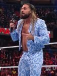 WWE RAW Seth Rollins Blue Snake Print Suit