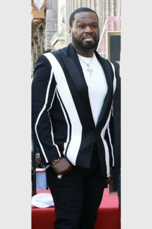 50 Cent Hollywood Walk Of Fame Black Blazer.