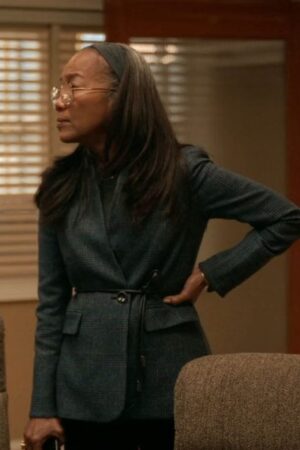 Amanda Will Trent Season 1 Sonja Sohn Blue Plaid Jacket.