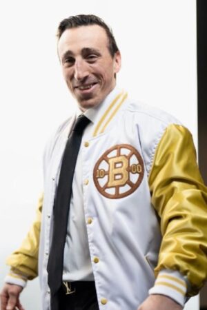 Brad Marchand Bruins Captain 1,000th Nhl Game Milestone Jacket
