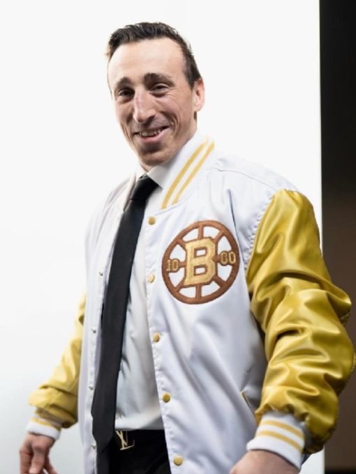 Brad Marchand Bruins Captain 1,000th Nhl Game Milestone Jacket