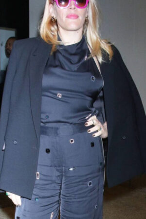 Busy Philipps Promoting New Season Girls5eva Black Blazer