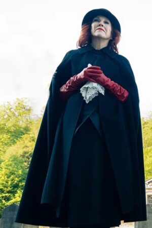 Delia Deetz Film Beetlejuice Beetlejuice 2024 Catherine O’hara Black Cape Coat