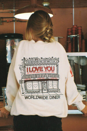 Diner-Crew-Neck-In-Whiet-Sweartshirt