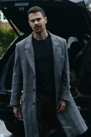 Eddie Horniman Tv Series The Gentlemen 2024 Theo James Grey Plaid Coat