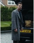 Eddie Horniman Tv Series The Gentlemen 2024 Theo James Grey Plaid Coat.