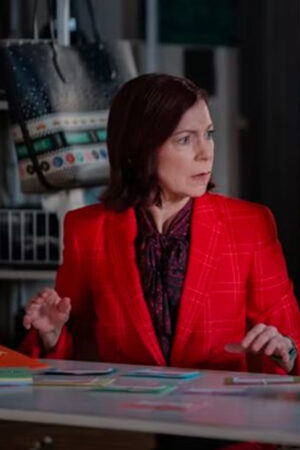 Elsbeth Tascioni Tv Series Elsbeth 2024 Carrie Preston Red Checkered Blazer