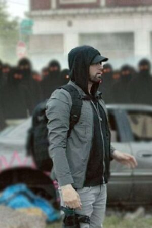 Eminem Lucky You Song Grey Cotton Jacket.