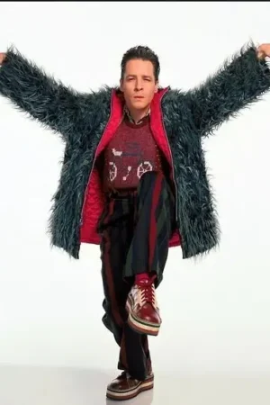 French Stewart 3rd Rock From The Sun Harry Reversible Fur Jacket