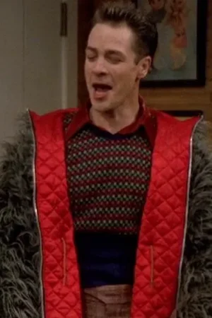 French Stewart 3rd Rock From The Sun Harry Reversible Fur Jacket.