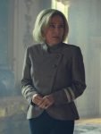 Gillian Anderson Scoop 2024 Emily Maitlis Grey Jacket Blazer.