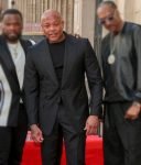 Honoree Dr. Dre Hollywood Walk Of Fame Black Suit