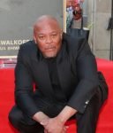 Honoree Dr. Dre Hollywood Walk Of Fame Black Suit.