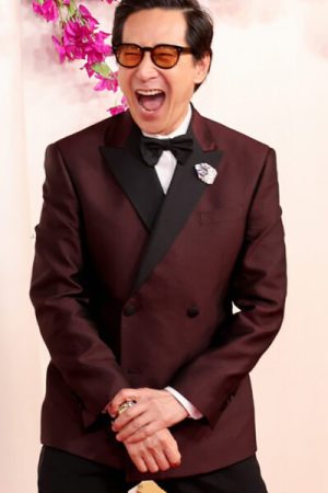 Ke Huy Quan Oscars Awards 2024 Brown Blazer.