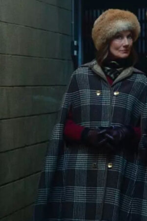 Lady Sabrina Tv Series The Gentlemen 2024 Joely Richardson Plaid Cape Coat
