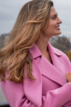Lauren Elliott Film Crimes Of Fashion Killer Clutch 2024 Brooke D’orsay Pink Coat