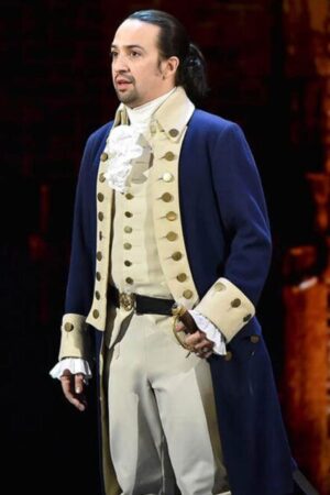Lin-manuel Miranda Film Hamilton Alexander Hamilton Cosplay Costume Wool Blue Coat