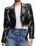 Max Mitchell Series Wild Cards 2024 Vanessa Morgan Black Leather Jacket